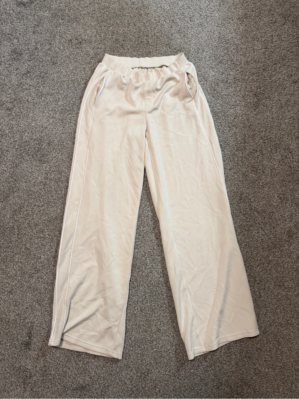 Offline Wide-Leg Lounge Pants - Cream